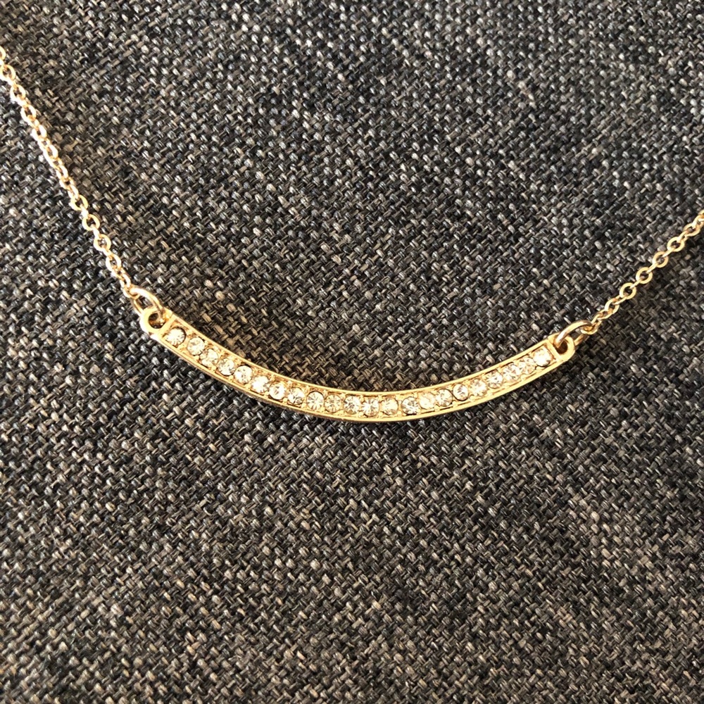 Gold Smiling Necklace - Picture 3 of 4
